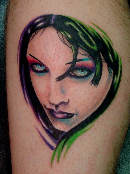 Tattoos - Travis Litke Color Hyper Realism Portrait Tattoo - 133232